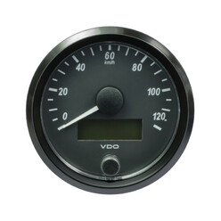 Compteur-Vitesse 120 km/h - VDO - Inter - fond noir - Ø80mm