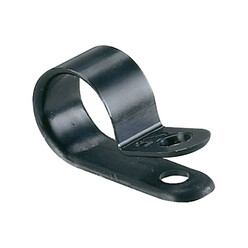 Colliers de fixation (pontet rond) plastique diamètre 6mm 100 pcs