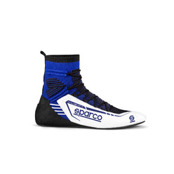 Bottines Sparco X-Light+ Blanches & Bleues (FIA)