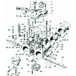 Tige commande de pompe pour carburateur Weber 40/45 DCOE (n°61)