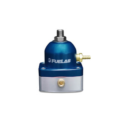 Régulateur pression essence régl. Fuelab 1.7>6.2b (2 in, 1 out) - Bleu