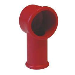 Capot de protection cosse de batterie tubulaire - coloris rouge